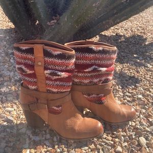 Steve Madden cowgirl boots Tolteca Cognac, Leather Boots, Western Southwest